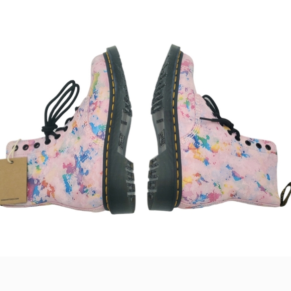 NWT Dr. Martens 1460 Pascal Confetti Lace Up Moto Boot 7 - Picture 6 of 9